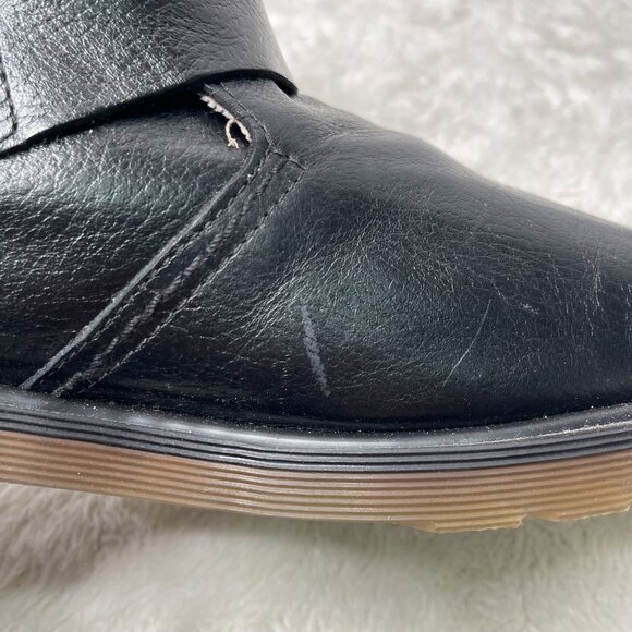 Dr. Martens Men's Black Leather Rocco Ankle Boot Buckle Shoes Size 12M - Picture 10 of 13